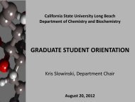 Graduate Orientation 2012 - California State University, Long Beach ...