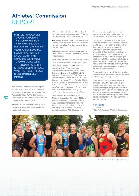 2011-12 Annual Report - Australian Water Polo Inc