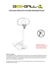 Instruction Manual for Portable Basketball Stand