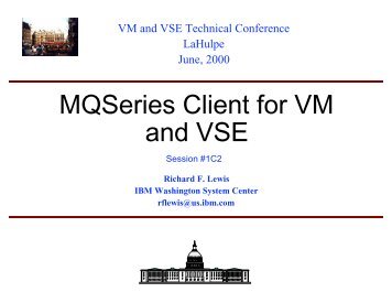 MQSeries Client for VM and VSE - IBM