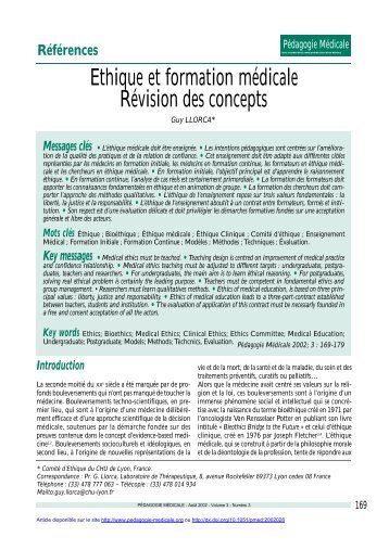 PDF (93.09 KB) - Pédagogie médicale