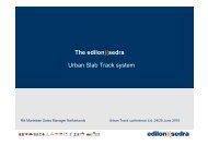 The edilon)(sedra Urban Slab Track system
