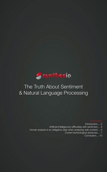 The Truth About Sentiment & Natural Language ... - Synthesio