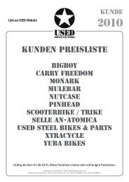 USED Preisliste Stand