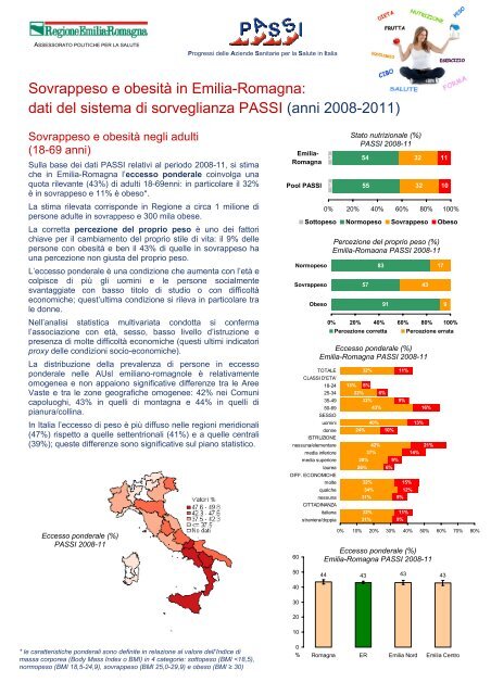 Sovrappeso e obesitÃ  in Emilia-Romagna: dati del ... - EpiCentro