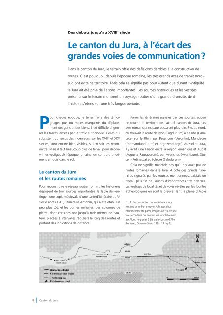 Les chemins historiques du canton du Jura - IVS Inventar ...