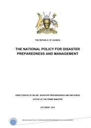 the national policy for disaster preparedness and management