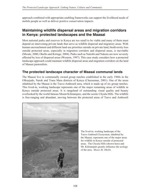 The Protected Landscape Approach - Centre for Mediterranean ...