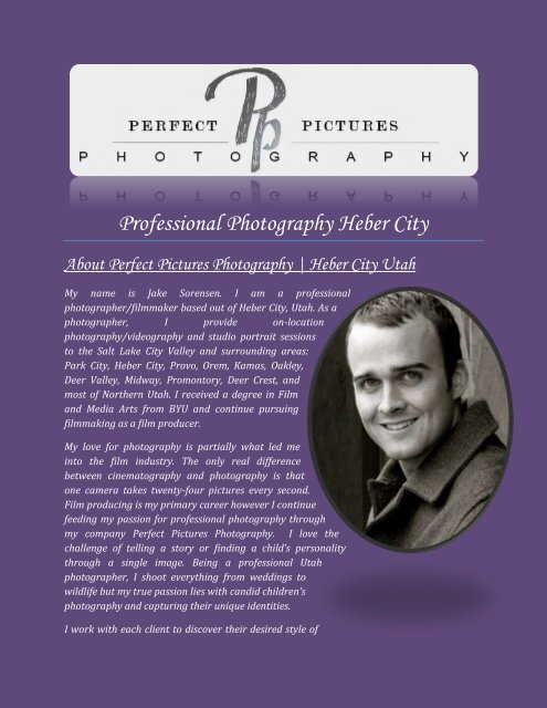 Professional Photography Heber City