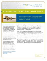 Electronic Warfare Antennas - Fractal Antenna Systems, Inc.