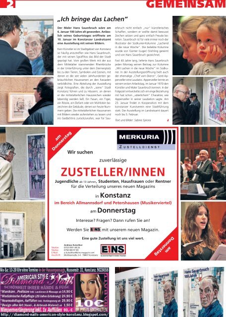 Grenzenlose Bildung - E1NS-Magazin