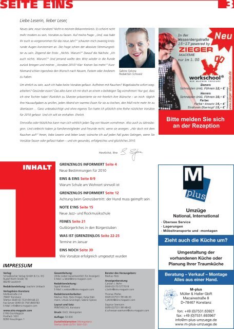 Grenzenlose Bildung - E1NS-Magazin