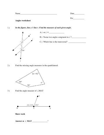 Angles worksheet.pdf - MrWalkerHomework