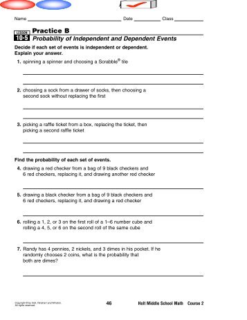 Practice B 10-5 - MrWalkerHomework