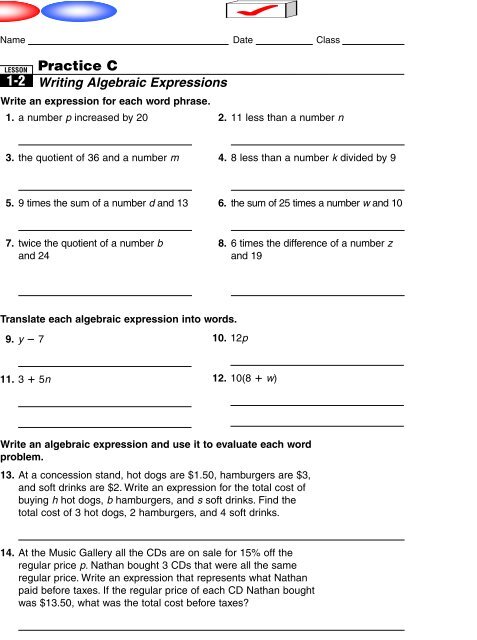 1-2 Practice C.pdf - MrWalkerHomework