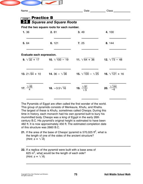 3-8 Practice B.pdf - MrWalkerHomework