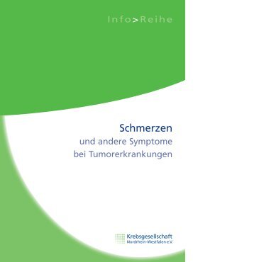 Schmerzen und andere Symptome bei ... - Krebsgesellschaft-NRW