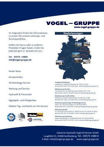 Parker-Produkt-Katalog ATEX Pneumatics ... - Vogel Gruppe