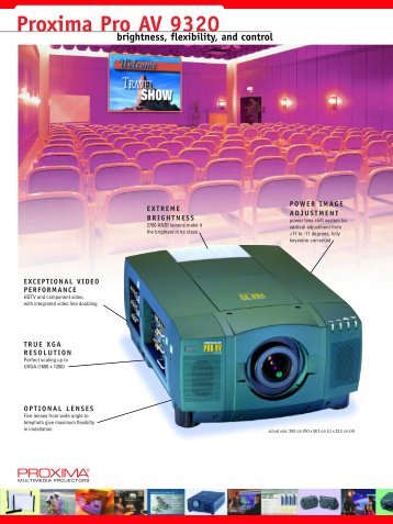 Proxima Pro AV 9320 - Projectors from ProjectorPoint