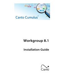 Installation Guide - Canto