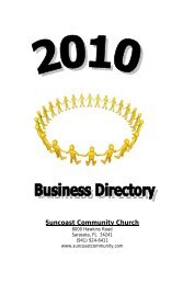 business directory 2010 - Suncoast Community Church