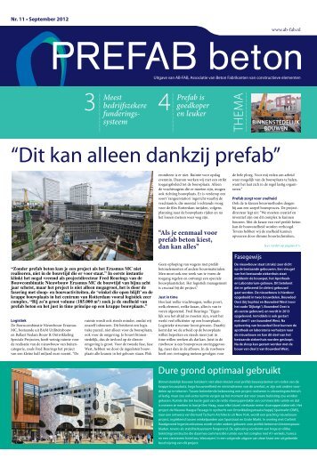 Volledig artikel in vakblad Prefab beton - Abt