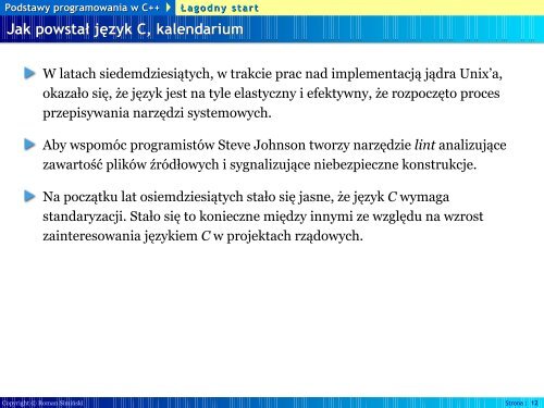 Podstawy programowania w C++