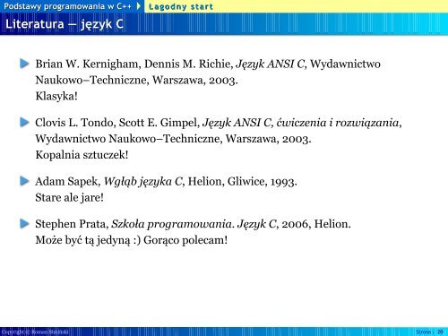 Podstawy programowania w C++