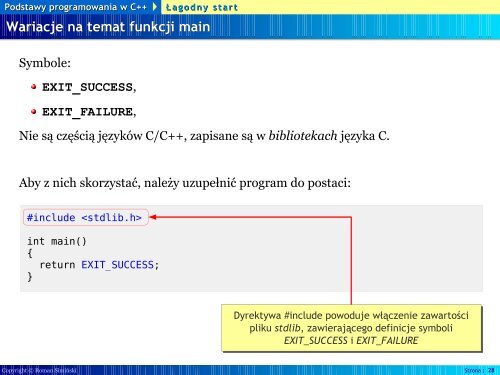 Podstawy programowania w C++