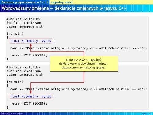 Podstawy programowania w C++