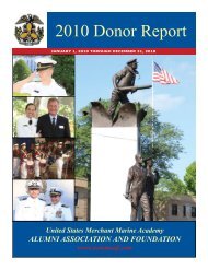 2010 Donor Report - USMMA Alumni Association and Foundation