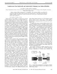 Luminescence from Spherically and Aspherically Collapsing Laser ...