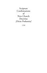 Scripture Confirmations of New Church Doctrine - Swedenborg ...