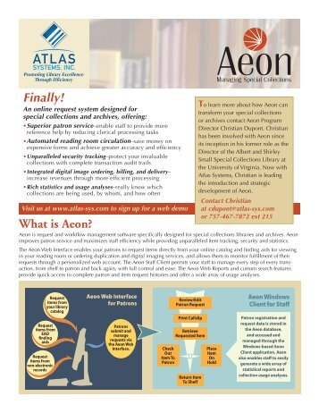 What is Aeon? - Atlas Systems