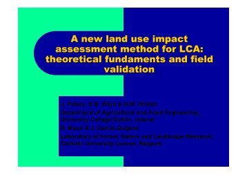 A new land use impact assessment method for LCA ... - LCAfood.dk