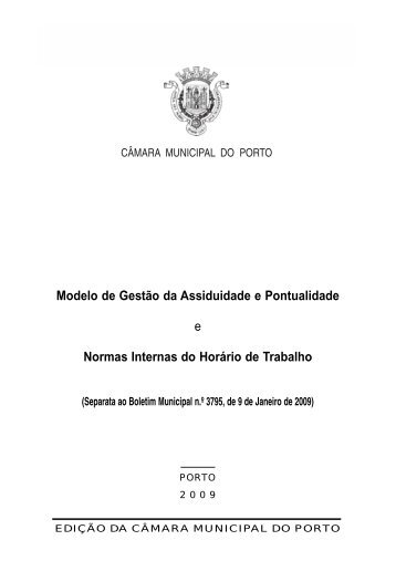 Modelo de GestÃ£o da Assiduidade e Pontualidade - CÃ¢mara ...