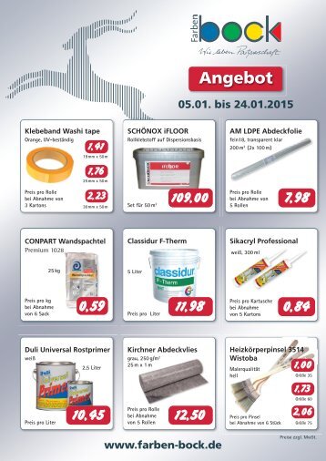 Angebot Januar