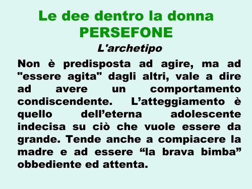 La psicologia di genere attraverso la mitologia, Federica