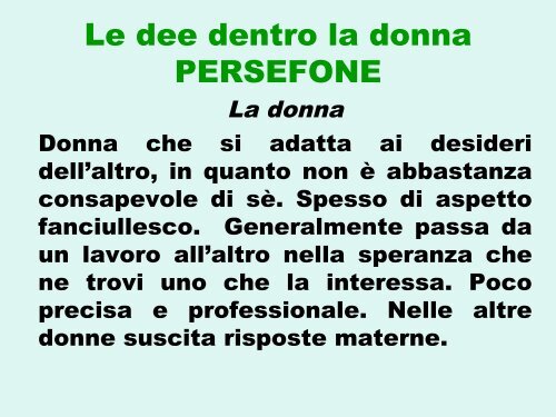 La psicologia di genere attraverso la mitologia, Federica