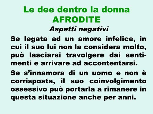 La psicologia di genere attraverso la mitologia, Federica