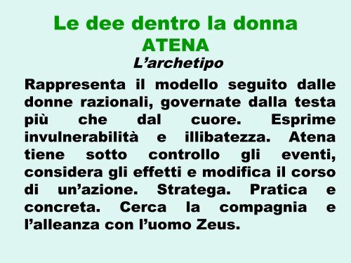 La psicologia di genere attraverso la mitologia, Federica