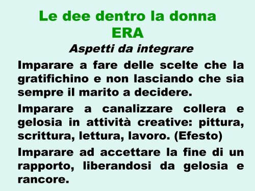 La psicologia di genere attraverso la mitologia, Federica