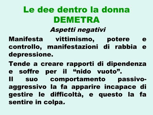 La psicologia di genere attraverso la mitologia, Federica