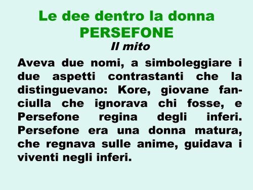 La psicologia di genere attraverso la mitologia, Federica