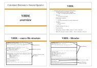 VHDL VHDL – source file structure VHDL - libraries - diegm
