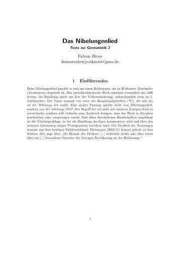 Das Nibelungenlied (pdf) - fabianbross.de