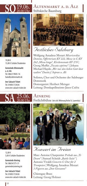 Programmheft 2011 - Musiksommer zwischen Inn und Salzach