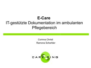 PrÃ¤sentation Vortrag Pflegekongress - Care-Ring