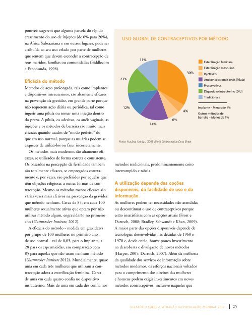 RelatÃ³rio sobre a SituaÃ§Ã£o da PopulaÃ§Ã£o Mundial 2012