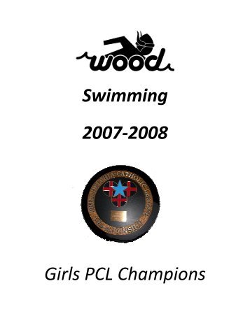 2007 - 2008 Season - Archbishop Wood Swimming